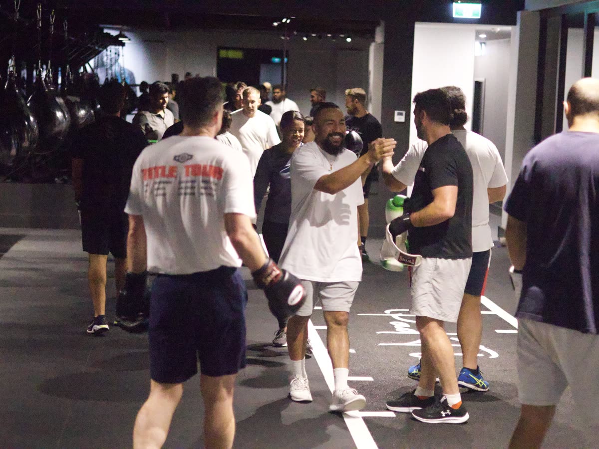 Pad Flow members finishing class together